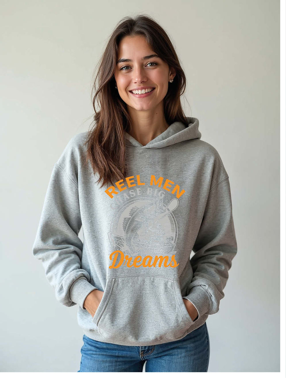 Thumbnail: reel men chase big dreams Woman's Printed Graphic Stylish Hoodies