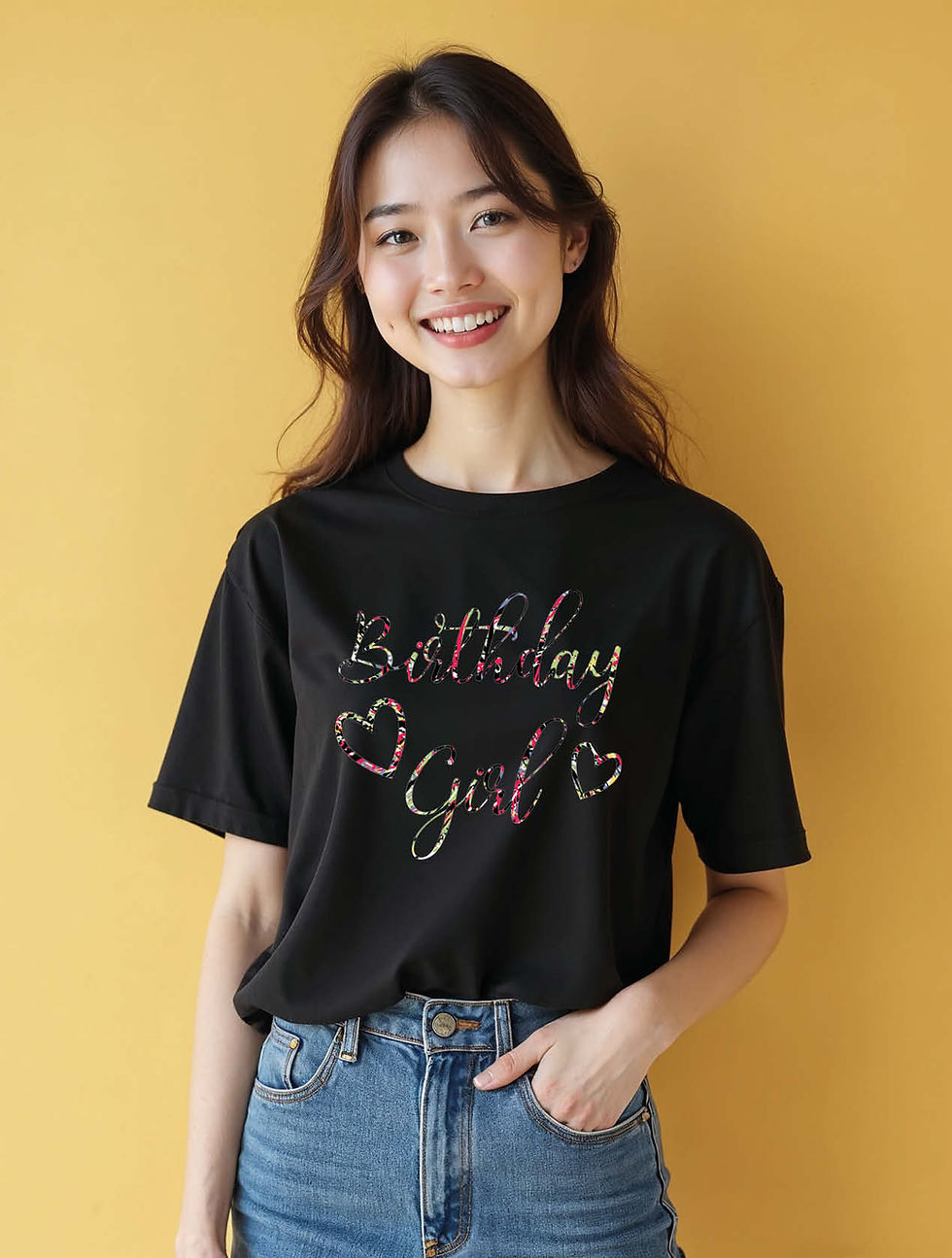 Thumbnail: brithday girl Modern Women’s Printed Graphic Streetwear T-Shirt – Best Price
