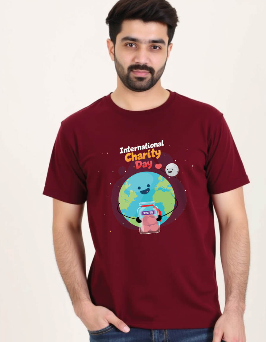 International chartity day Unisex printed graphic t shirt