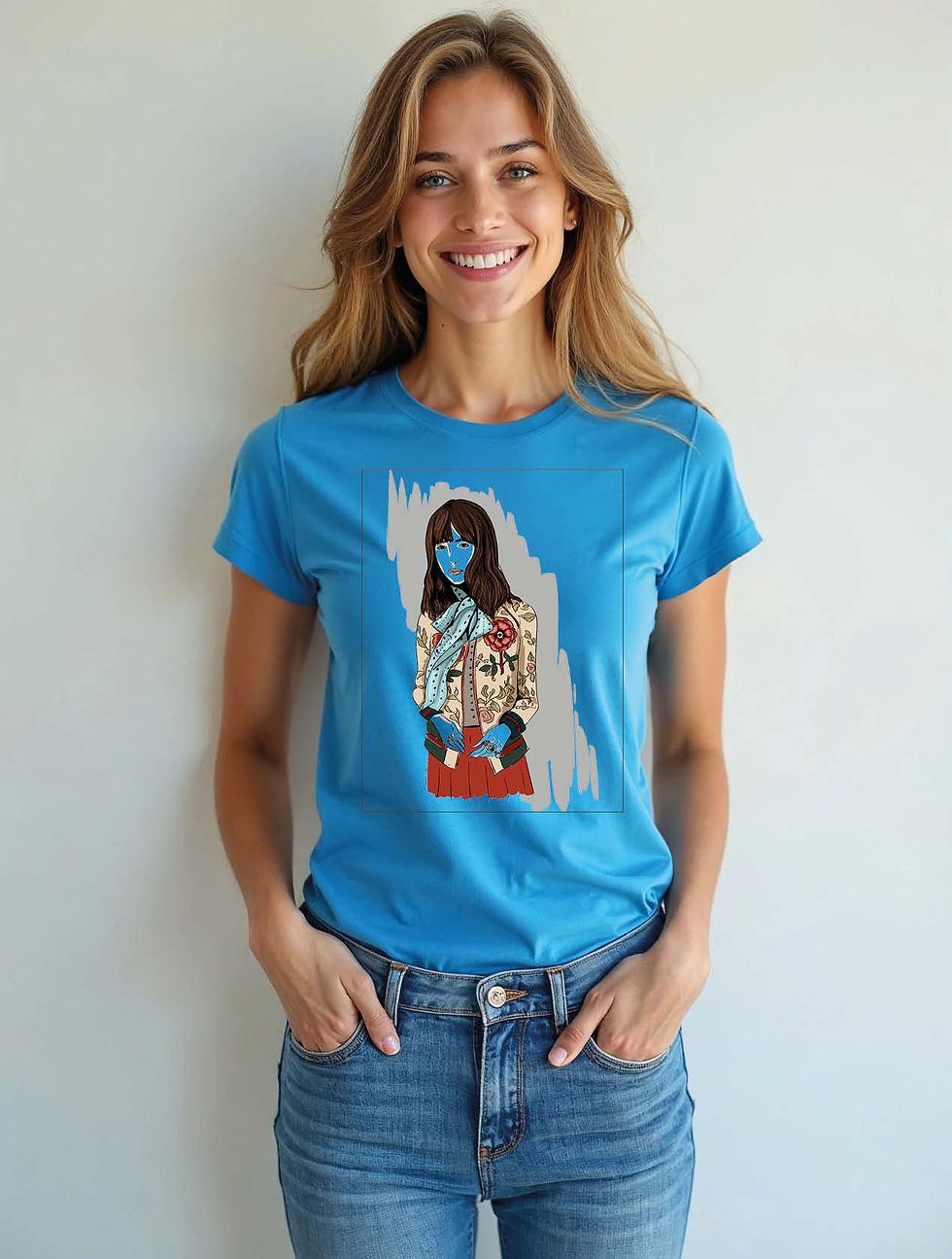 Thumbnail: Fashion Illustration Chic Women’s Stylish Printed T-Shirt – Shop Now