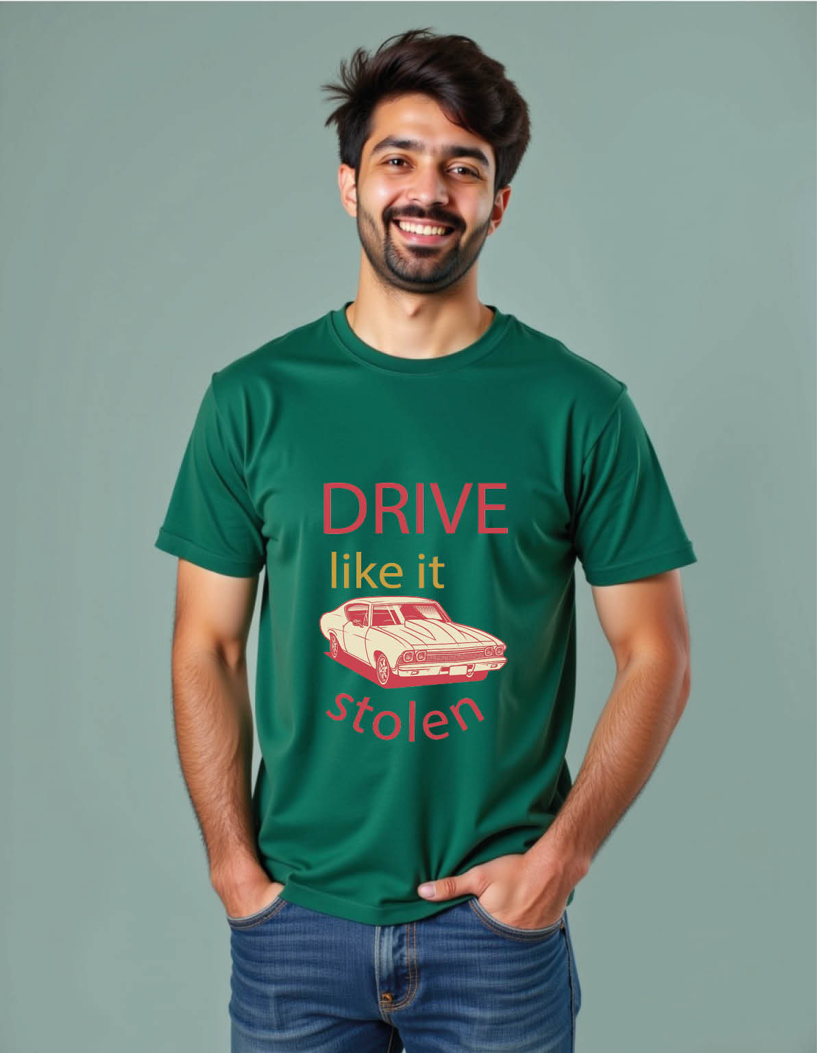 drive like a stolen mens printed graphic t shirt