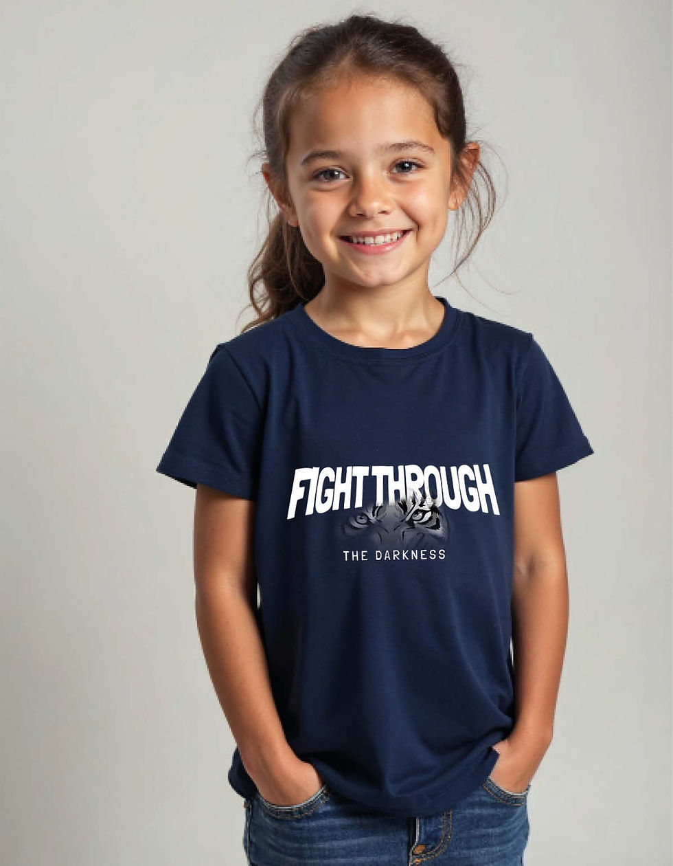 Thumbnail: Fight ThroughPrinted T-Shirt for All age