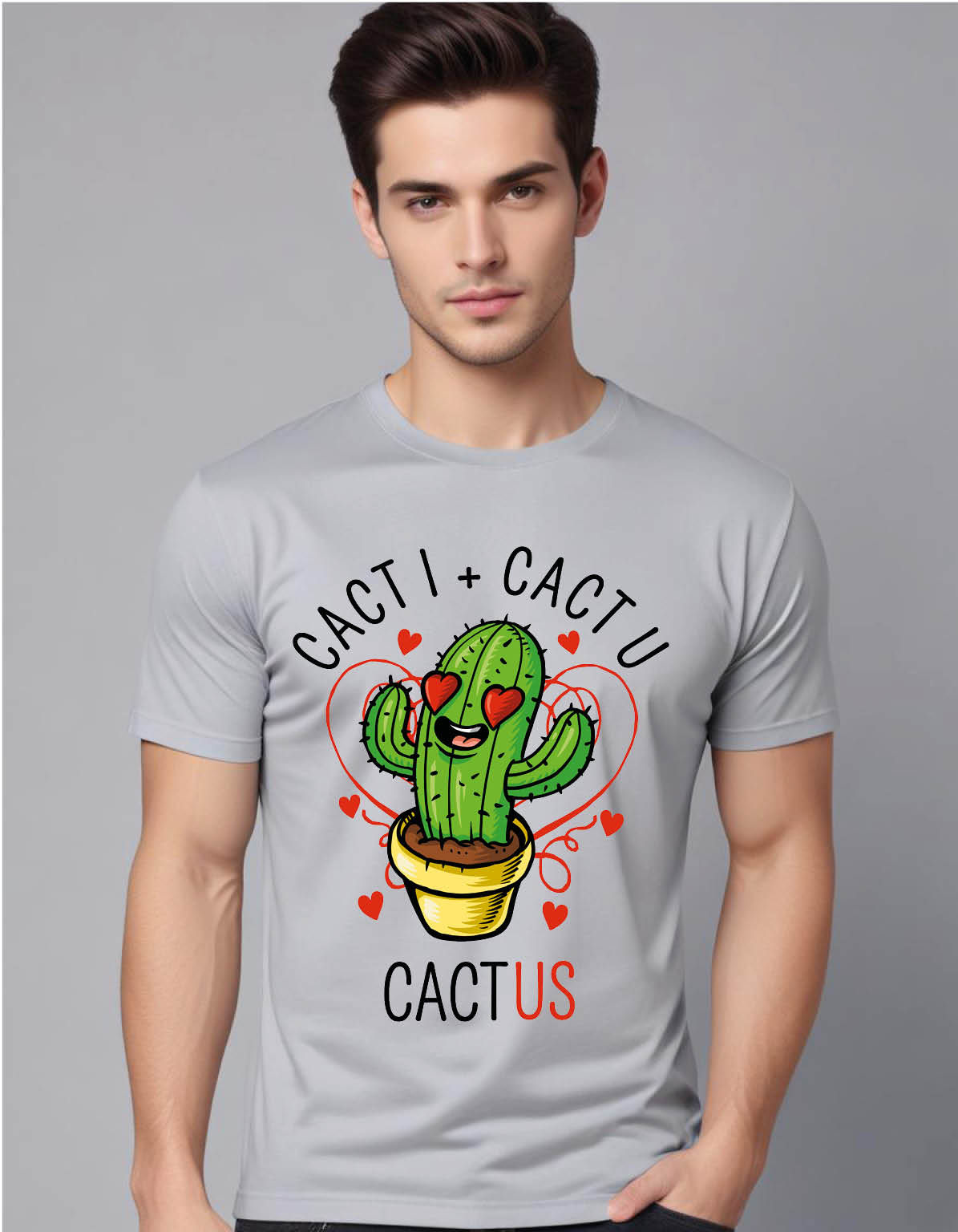 cactus mens printed graphic t shirt