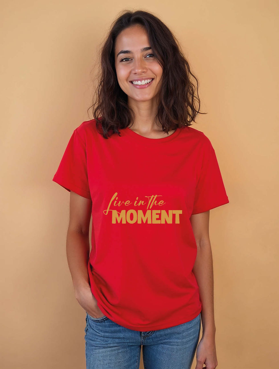 Thumbnail: live is the moment Chic Women’s printed graphic T-Shirt – Best Price
