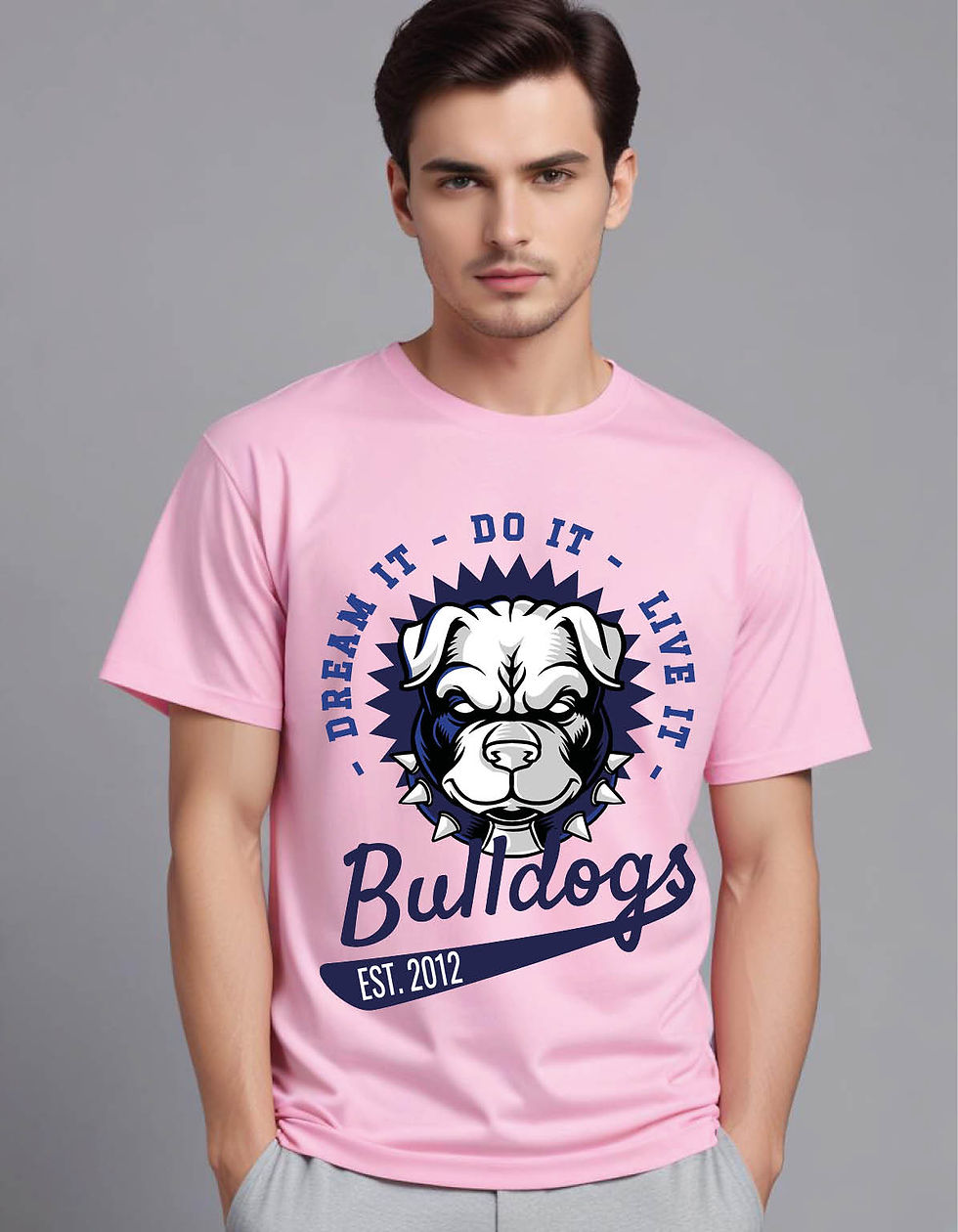 Thumbnail: bulldogs mens printed graphic t shirt