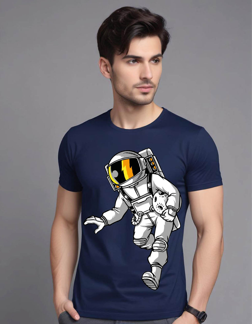 Thumbnail: astronauts pack mens printed graphic t shirt