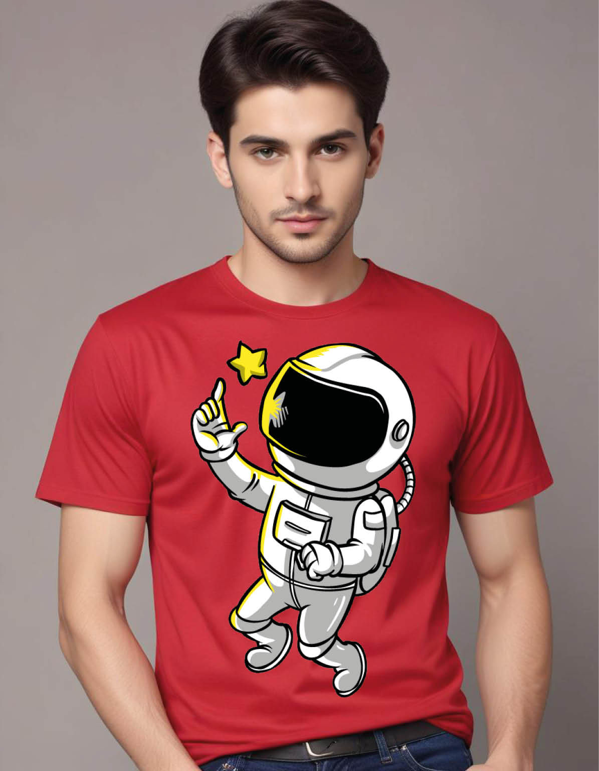 astronauts pack mens printed graphic t shirt