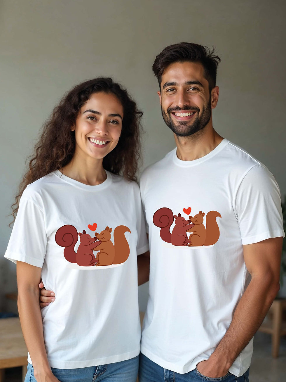 Thumbnail: Trendy Animal Couple Matching Tee Lovers Edition – Fast Delivery