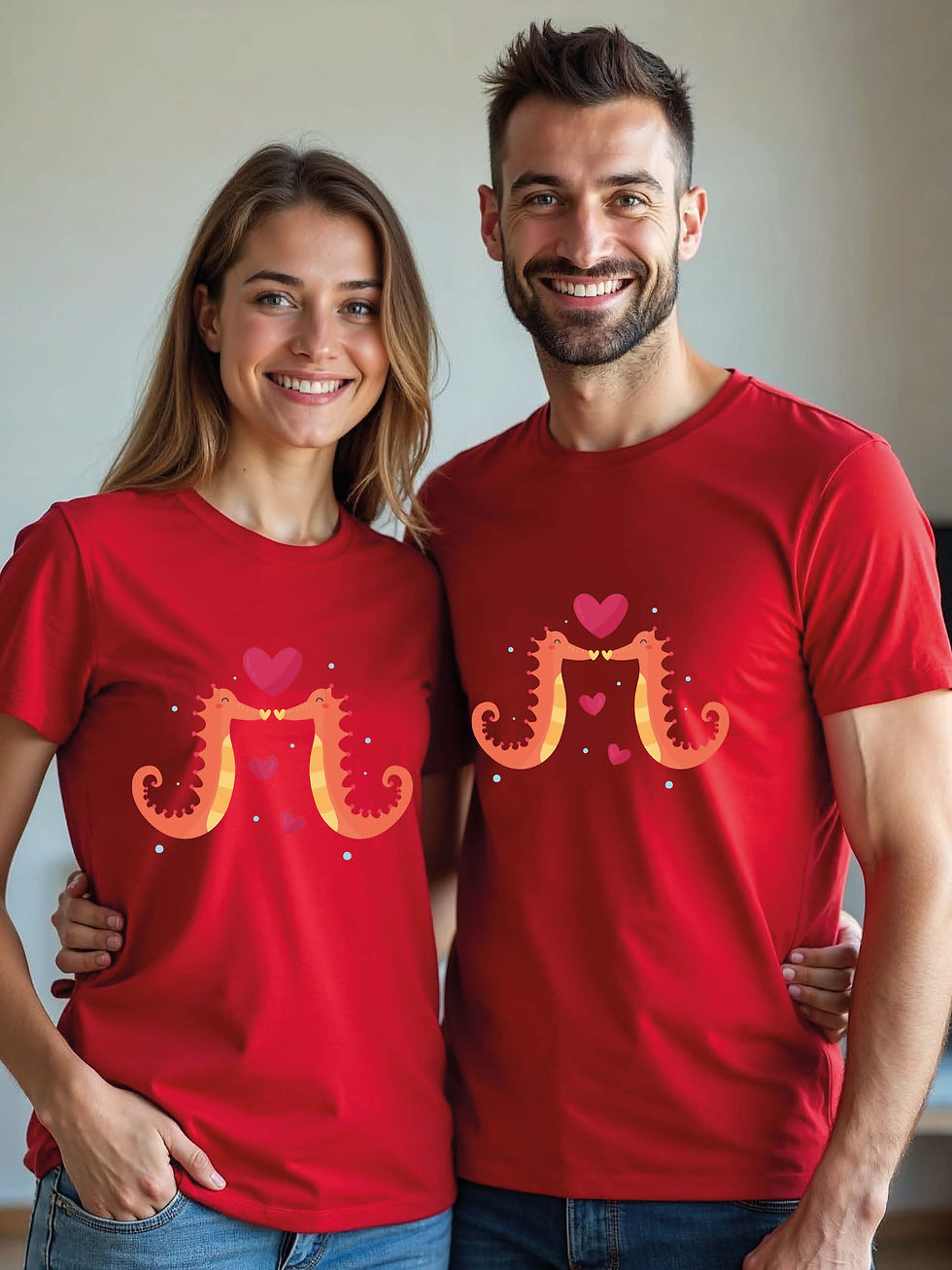 Thumbnail: Valentine’s Animal Couple T-Shirt Lovers Edition – Buy Now