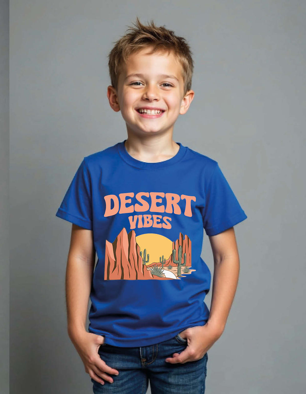 Desert Vibes Printed T-Shirt for All Age