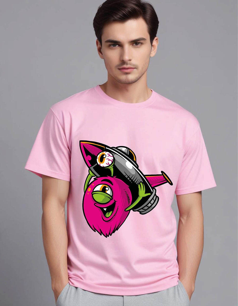 Thumbnail: alien pack mens printed graphic t shirt