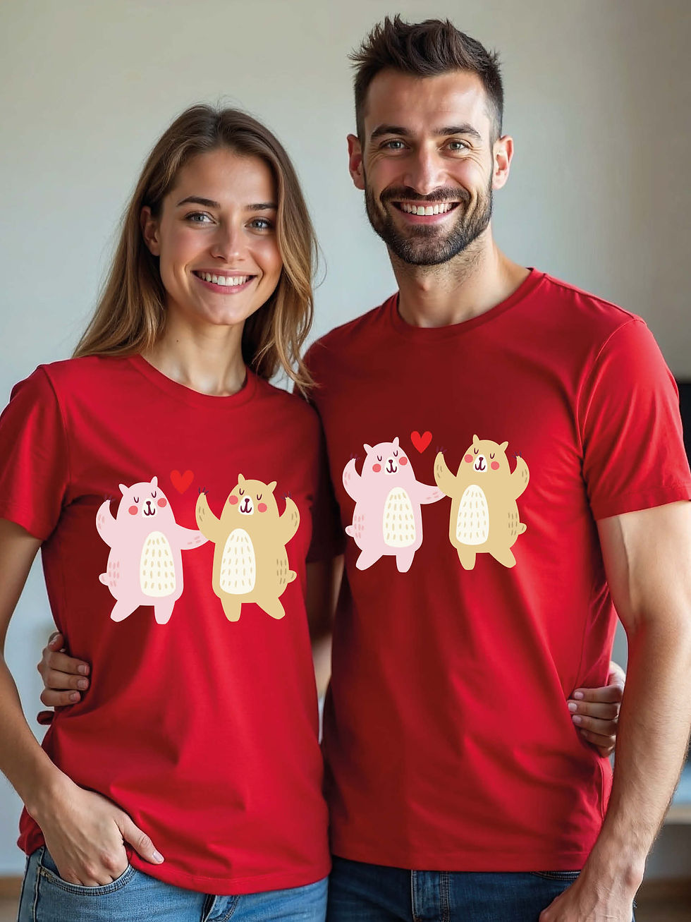 Thumbnail: Forever Love Animal Couple T-Shirt Lovers Edition – Low Price