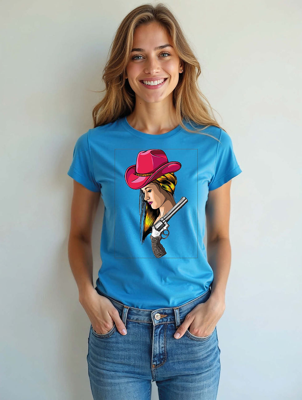Thumbnail: Gunsmoke GalUrban Women’s Printed Graphic Streetwear T-Shirt – Limited Stock
