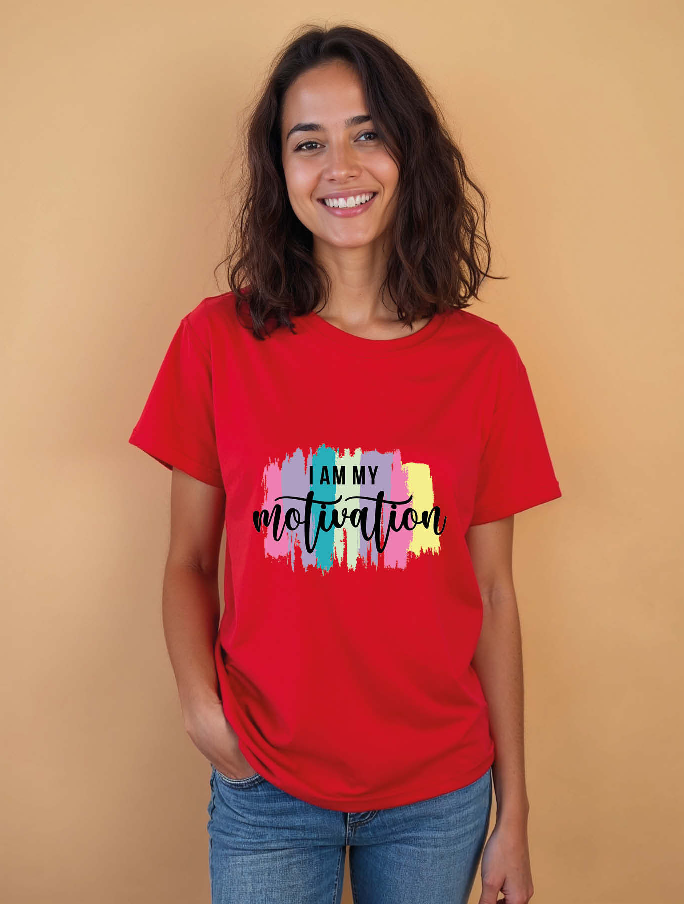 i am my motivation Cool Women’s Printed T-Shirt best price