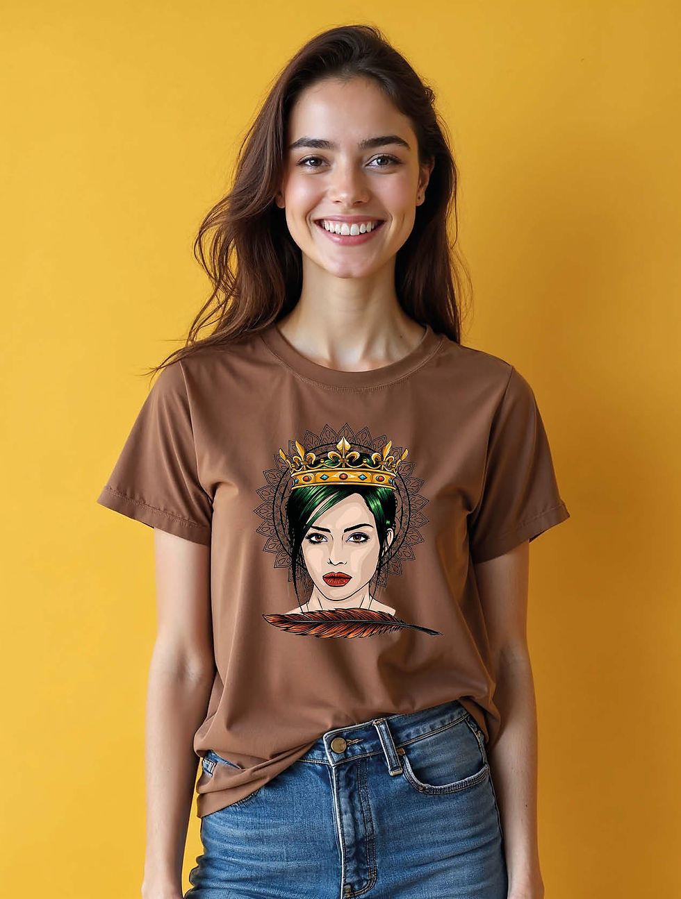 Thumbnail: Crowned Feather  Classic Women’s Quote T-Shirt – Hot Deal