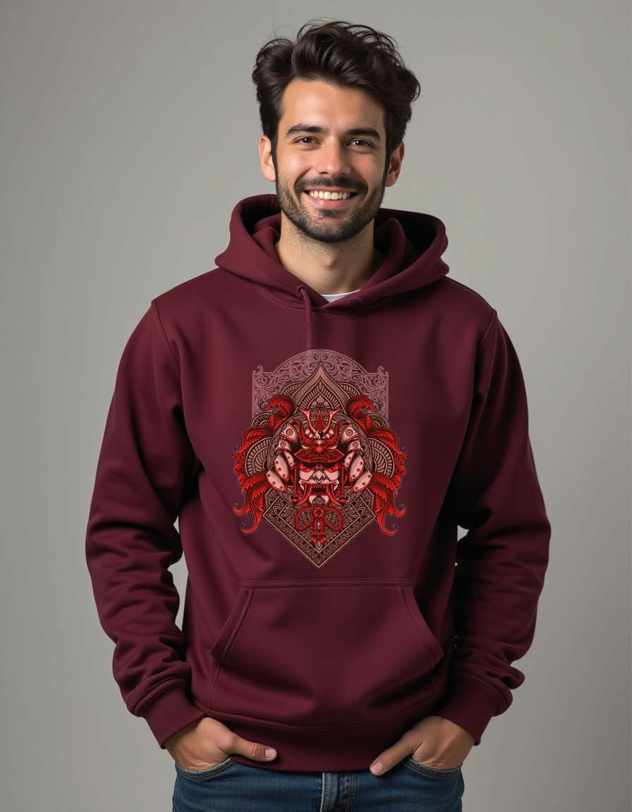 Thumbnail: samurai head Unisex Graphic Printed Hoodies for mens & womens
