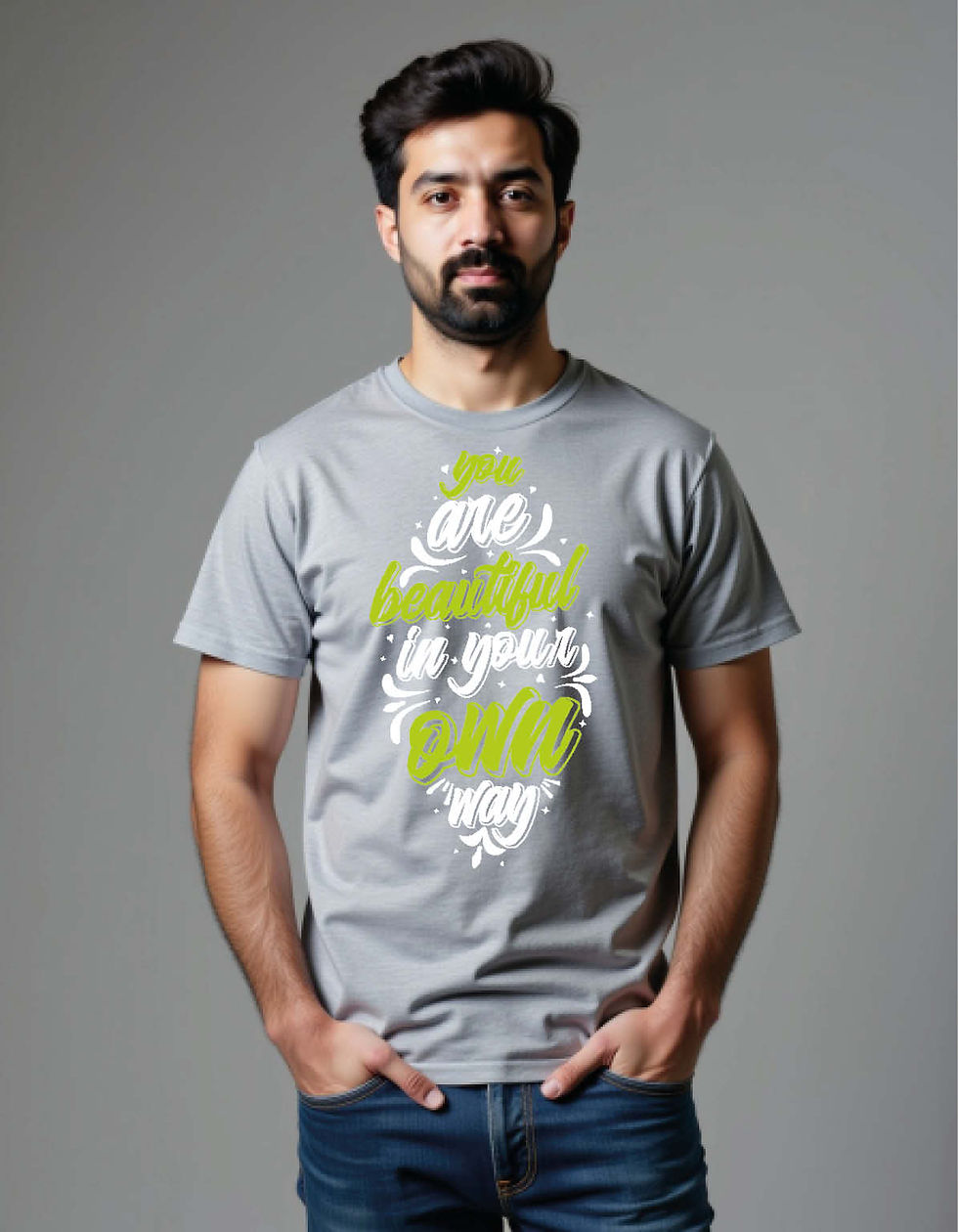 Thumbnail: you are beautiful in your own way Printed T-Shirt for All age