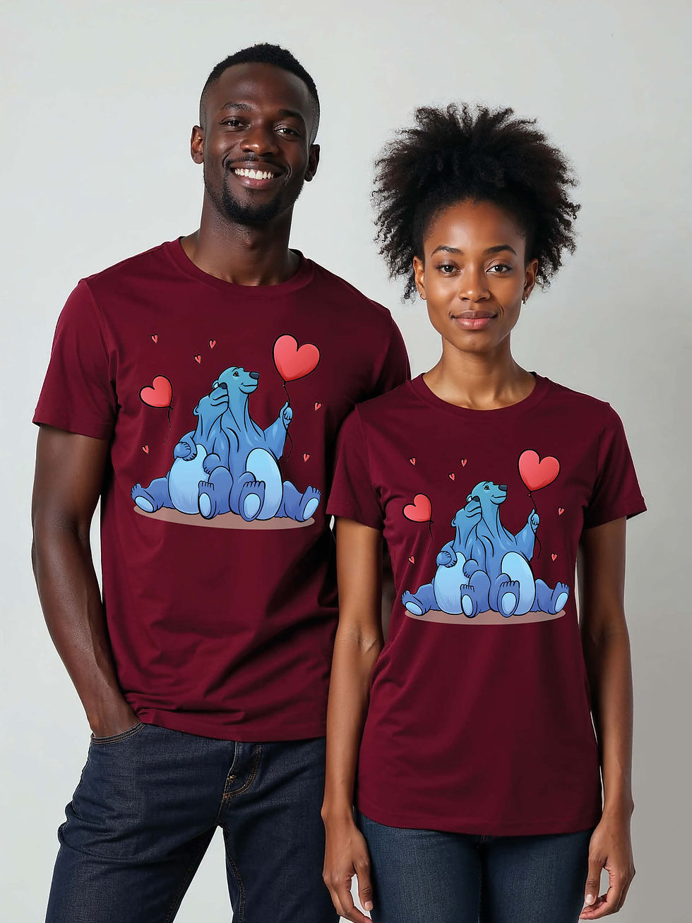 Thumbnail: Forever Love Cartoon Couple Matching Tee Lovers Edition – Fast Delivery