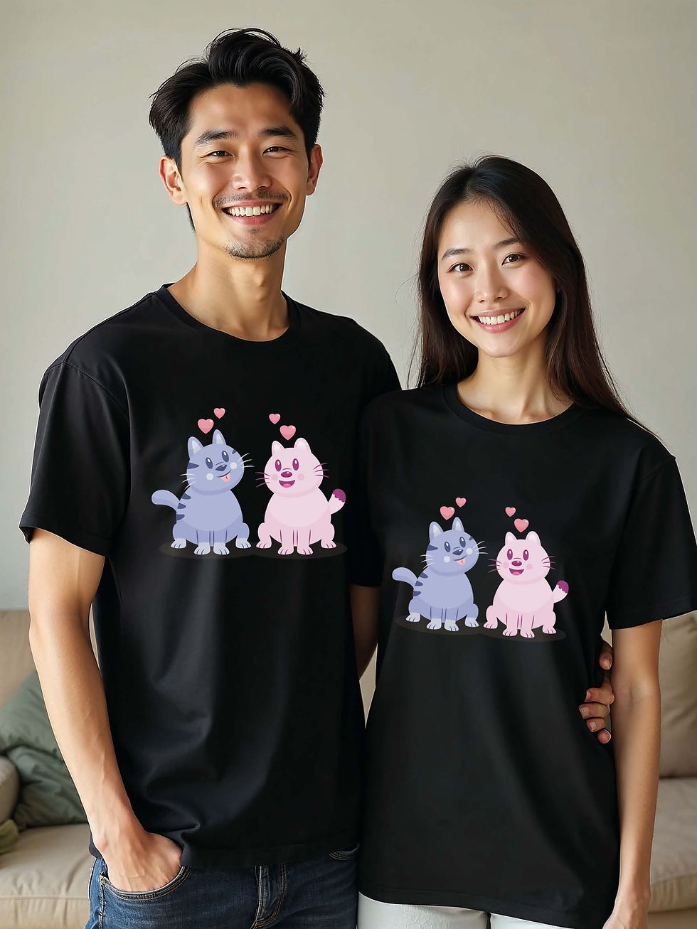 Thumbnail: Valentine’s Animal Couple Matching Tee Lovers Edition – Shop