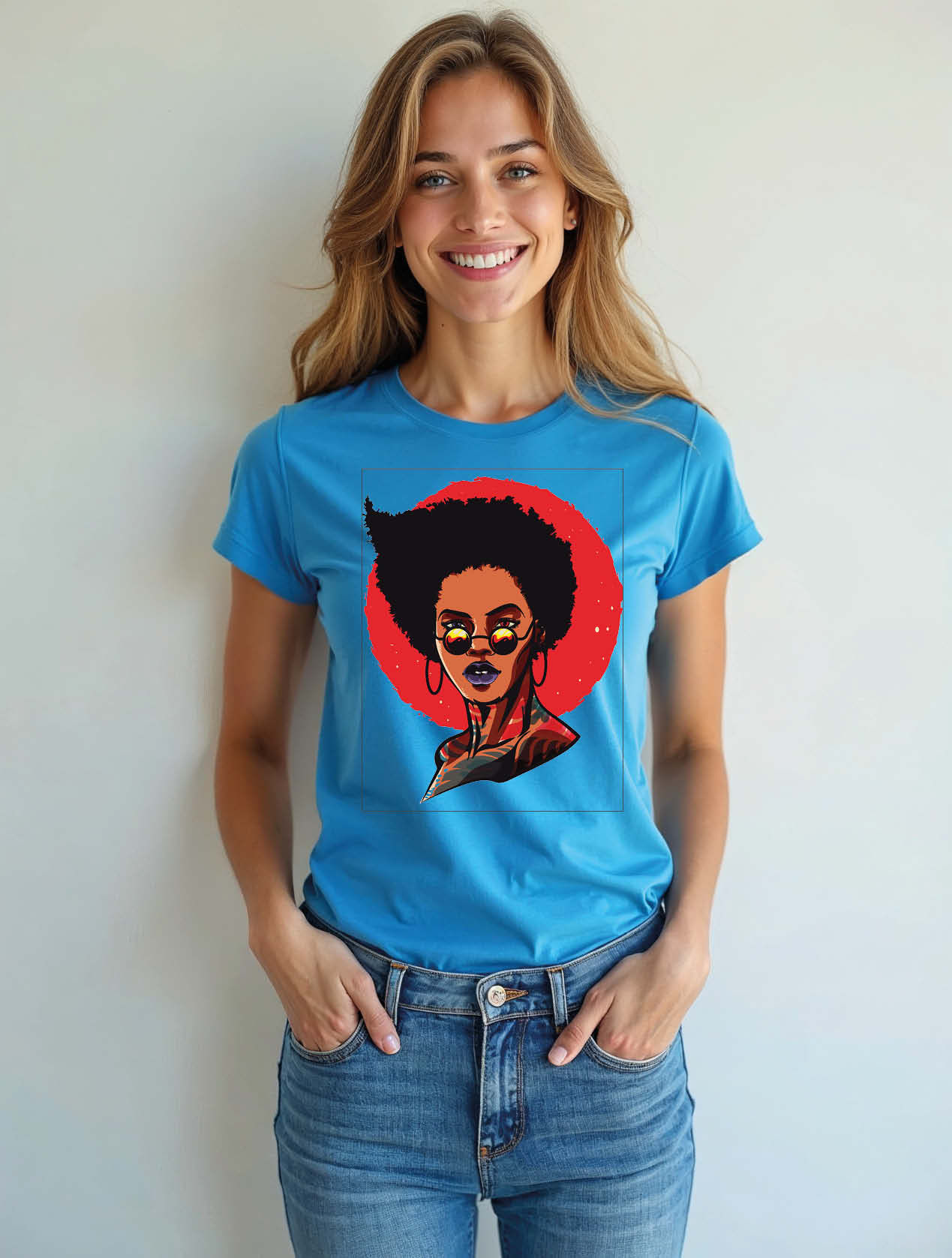 Afro-Punk Chic Women’s Printed Stylish Graphic T-Shirt – Shop Now