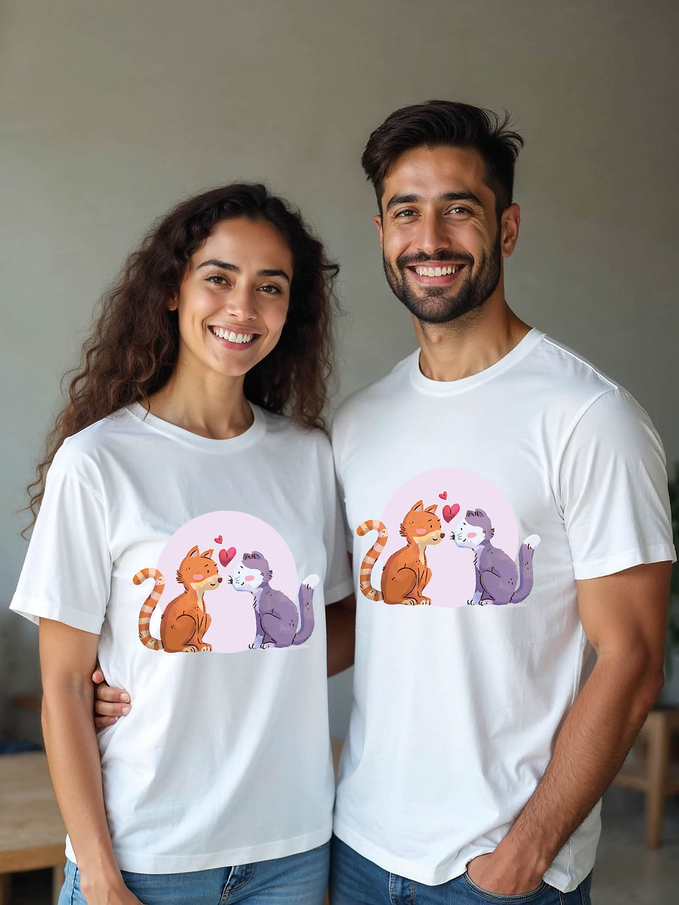 Thumbnail: Anniversary Cartoon Couple Matching Tee Lovers Edition – Best Price