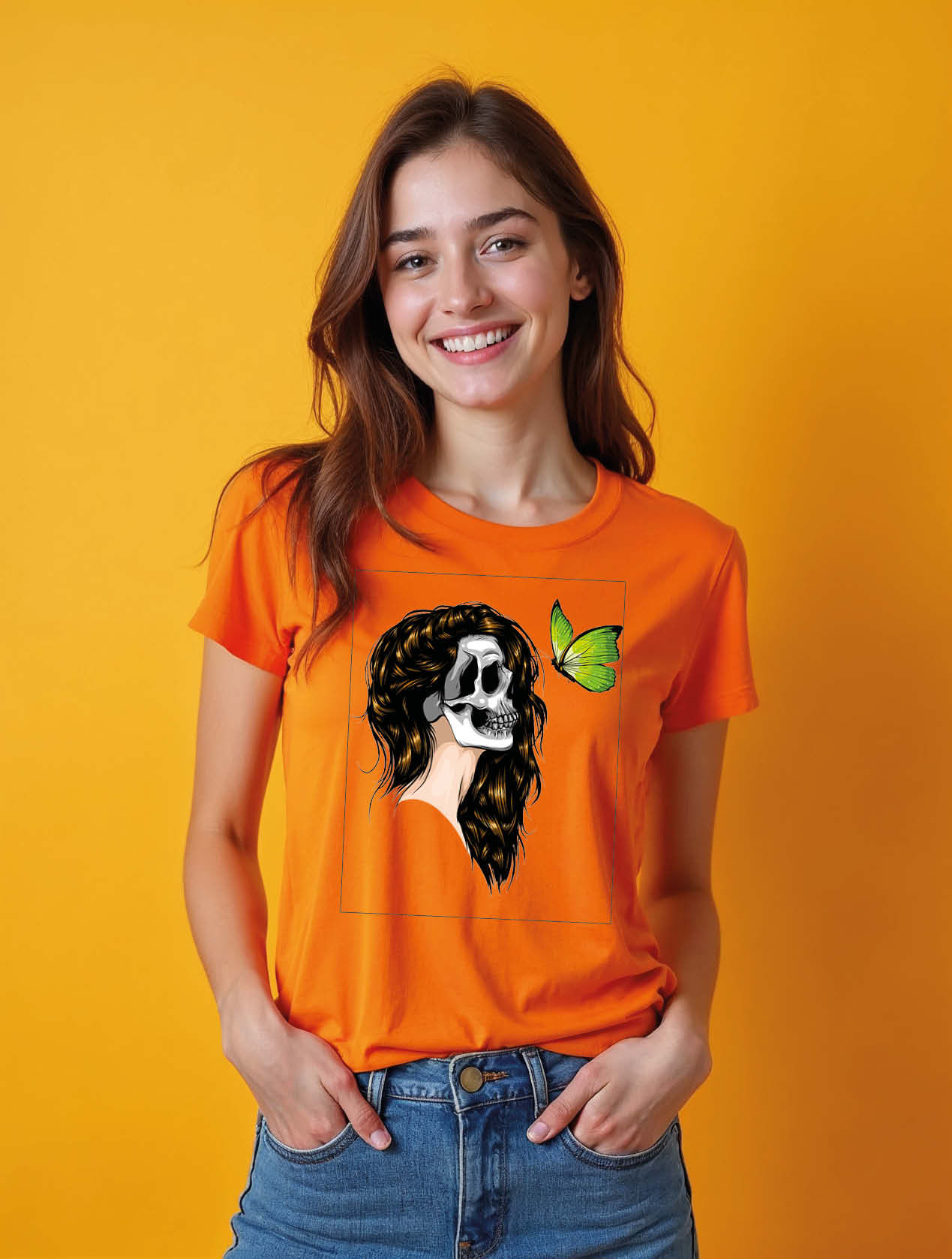 Mortal Beauty Chic Women’s Printed Graphic Streetwear T-Shirt – Premium Quality