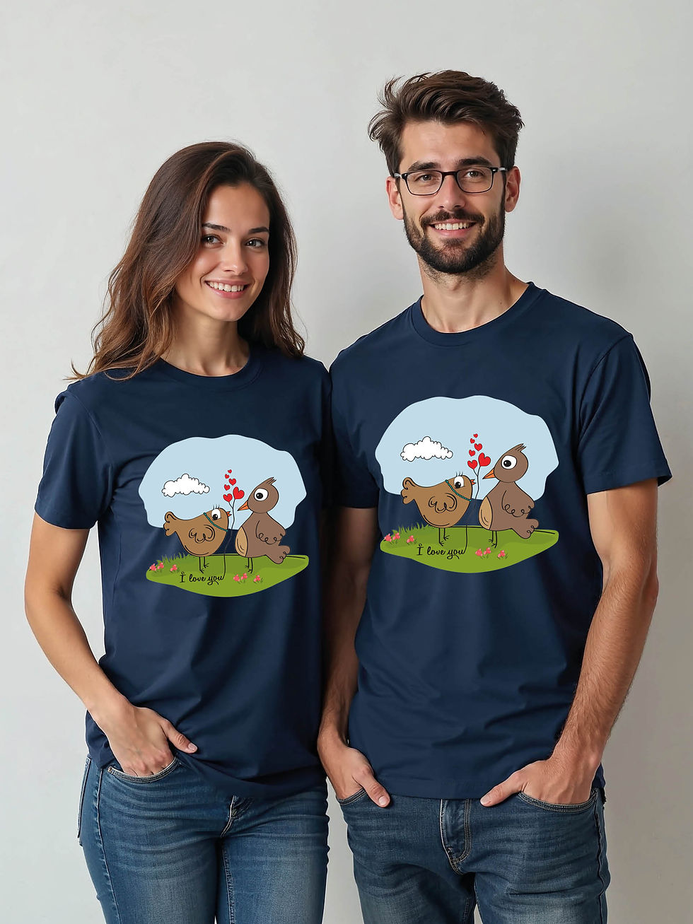 Thumbnail: Couple Goals Cartoon Couple Matching Tee Lovers Edition – Sale