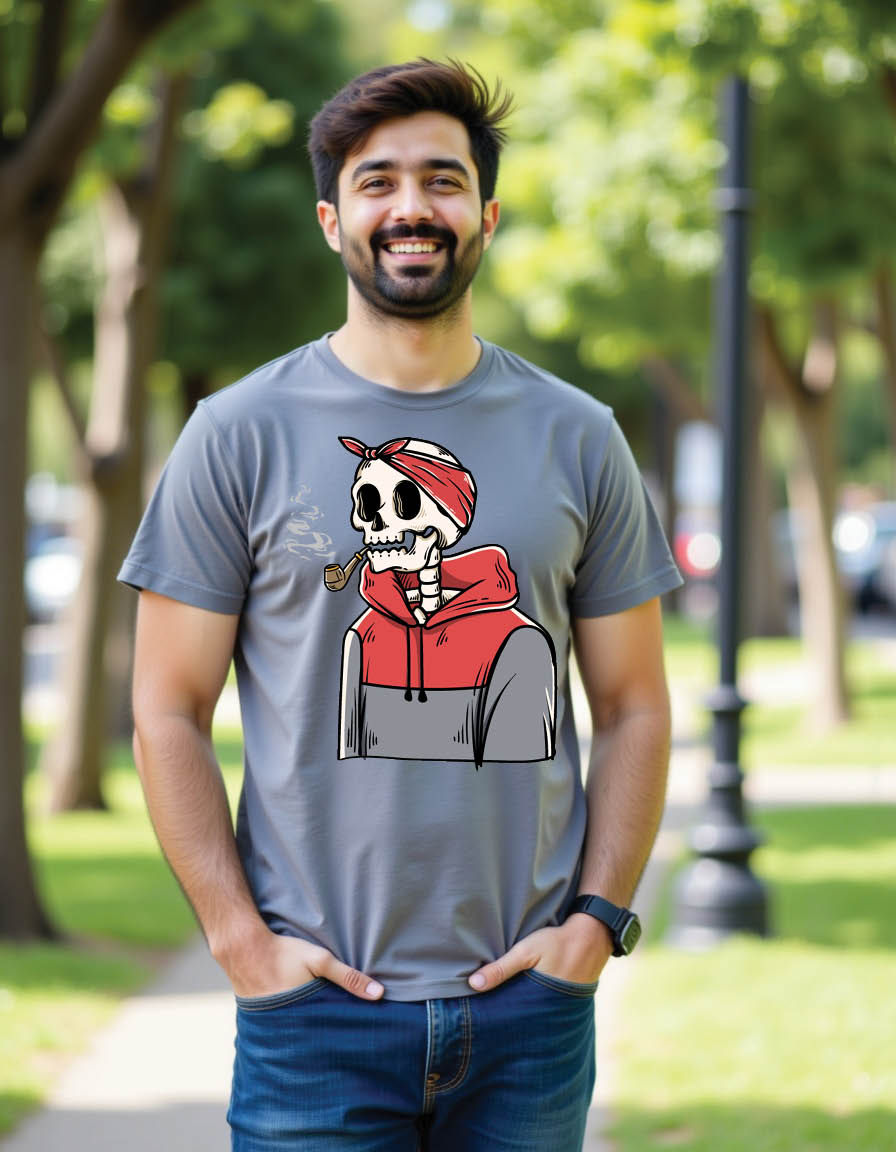 vintage skull mens printed graphic t shirts