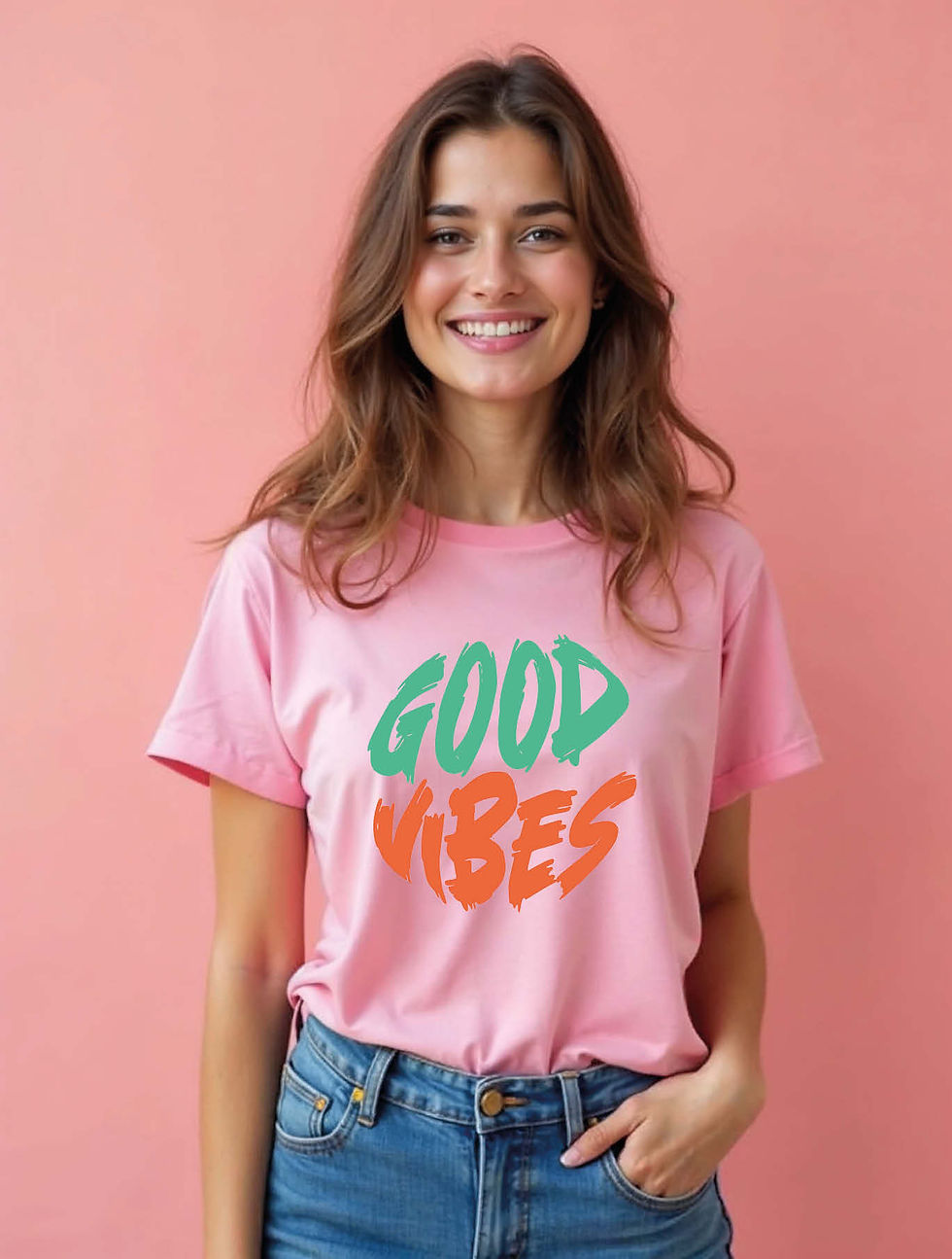 Thumbnail: good vibes Trendy Women’s Streetwear T-Shirt – Shop Now