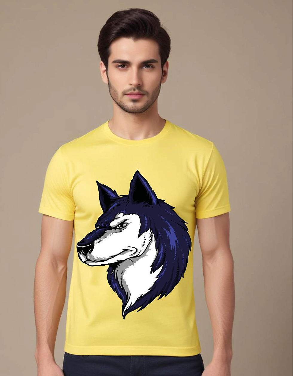 Thumbnail: husky mens printed graphic t shirt
