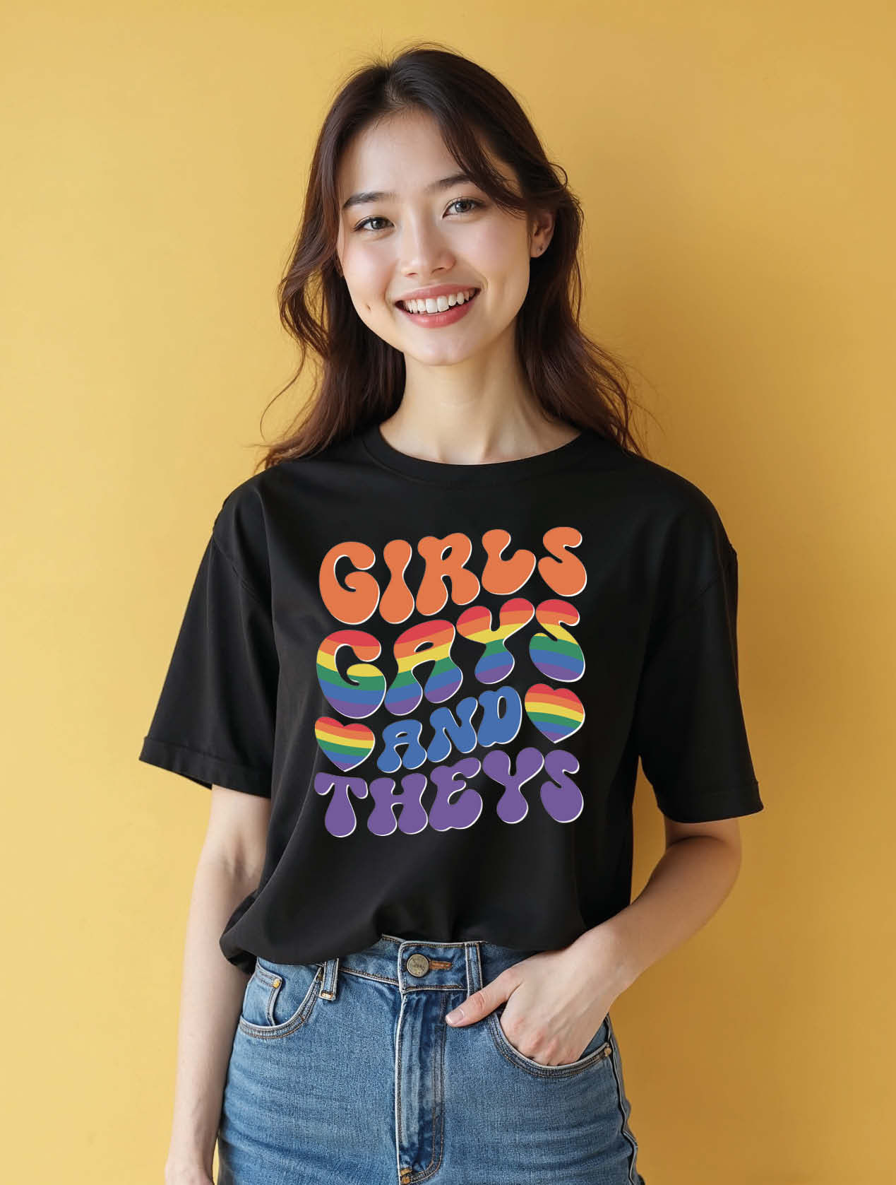 girls gays and theys Casual Women’s Printed Graphic Streetwear T-Shirt – Sale