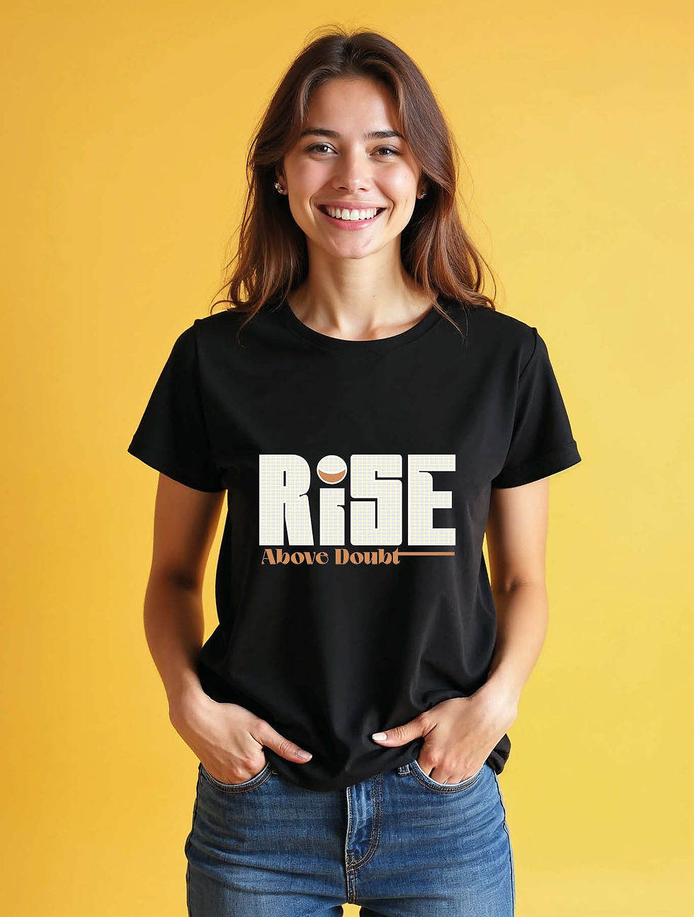Thumbnail: rise above doubt Urban Women’s Quote T-Shirt Limited Stock