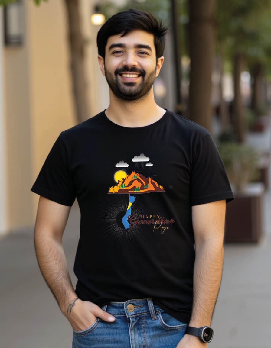 Happy govardana pooja Unisex printed graphic t shirt