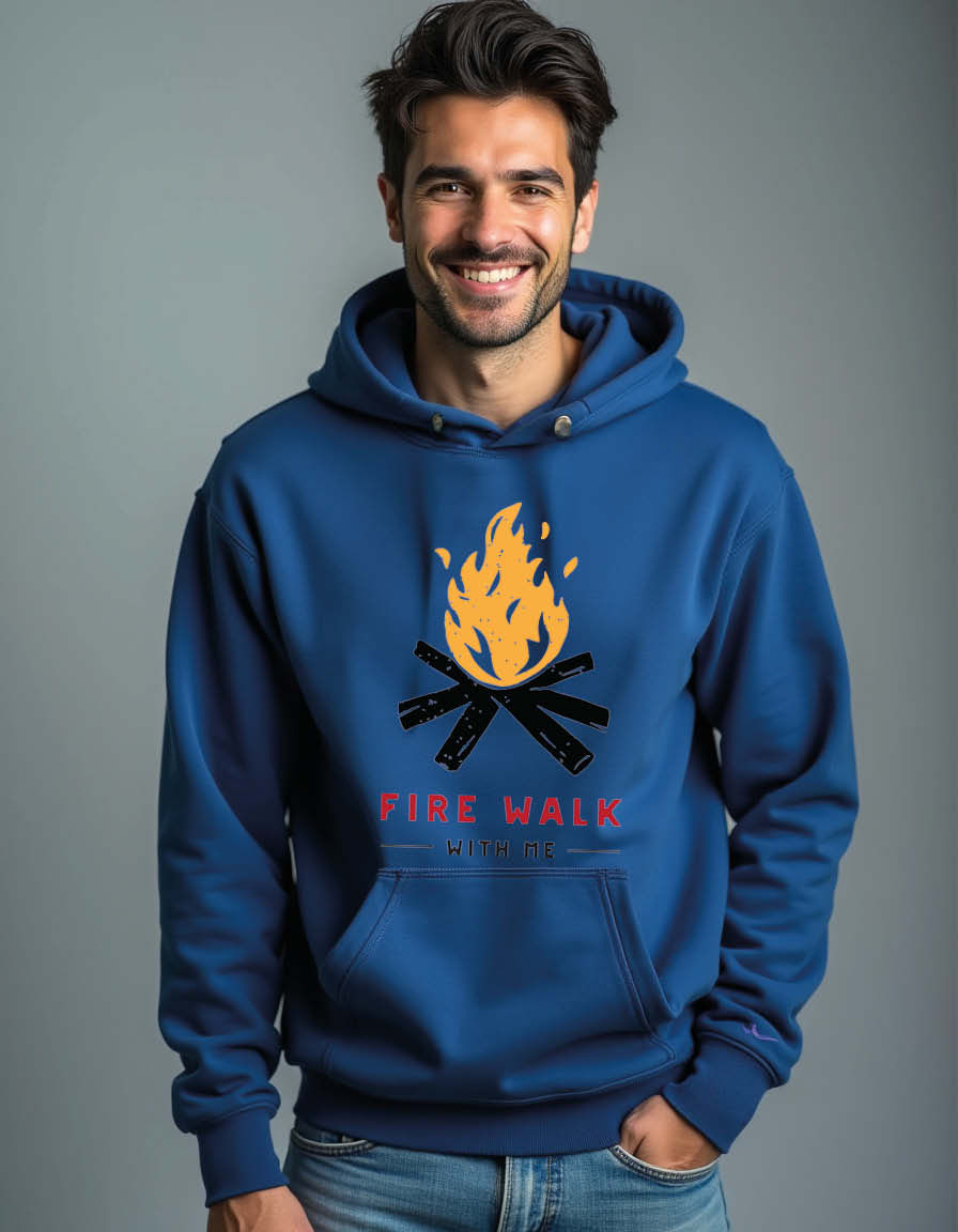 Thumbnail: Fire walk with me Unisex Graphic Printed Hoodie