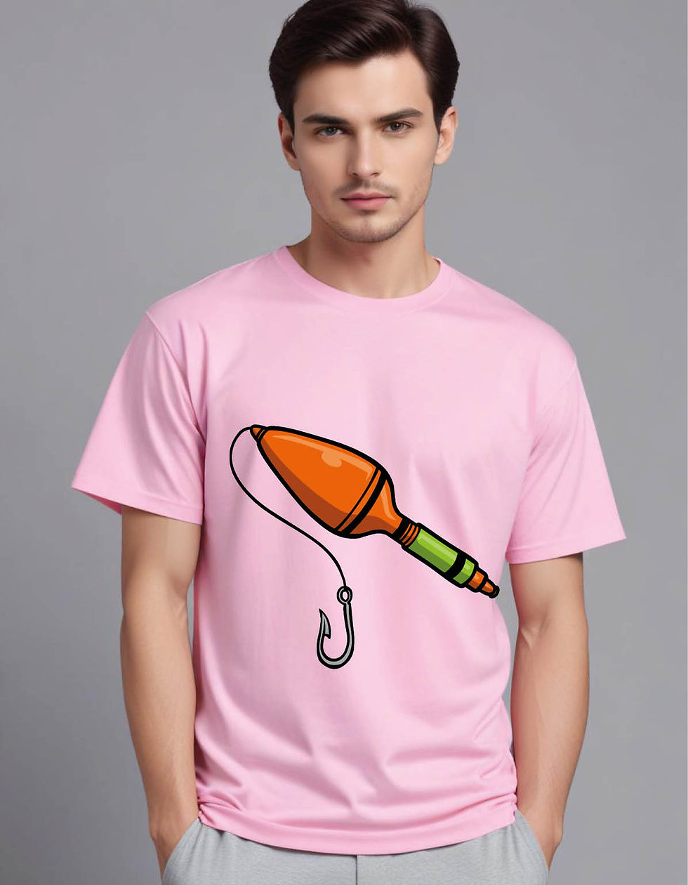 Thumbnail: fishing equipment mens printed graphic t shirt