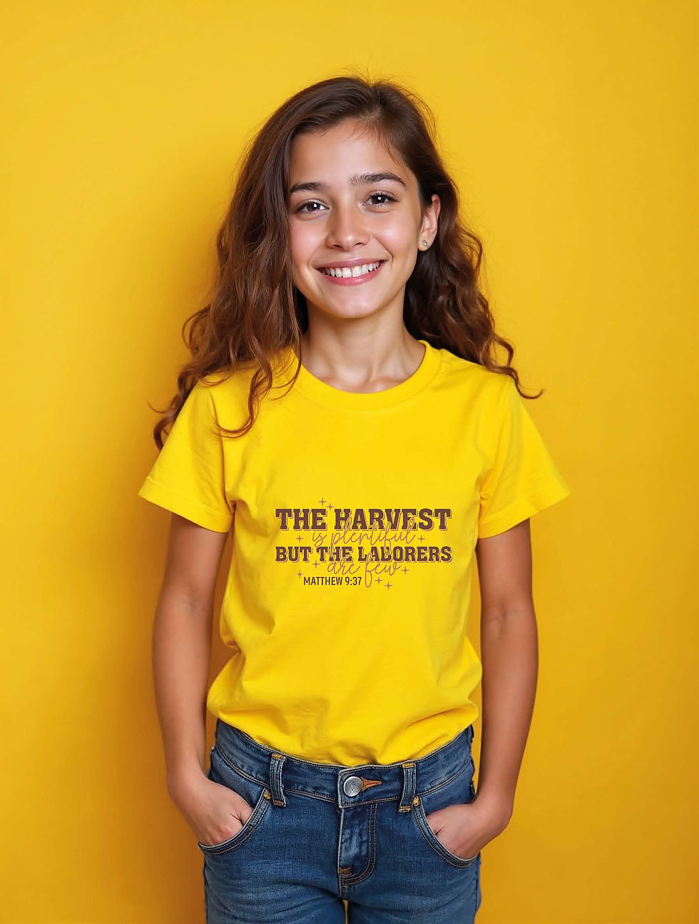 Thumbnail: the harvest is plentiful but the laborers are few matthew 9:37 Unisex T-Shirt