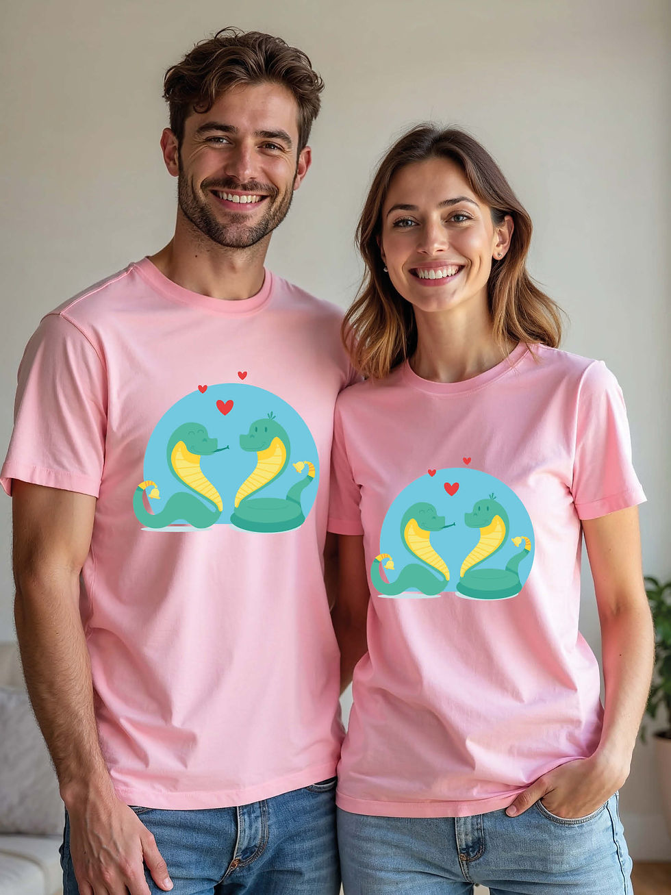 Thumbnail: Couple Goals Animal Couple Matching Tee Lovers Edition – Sale