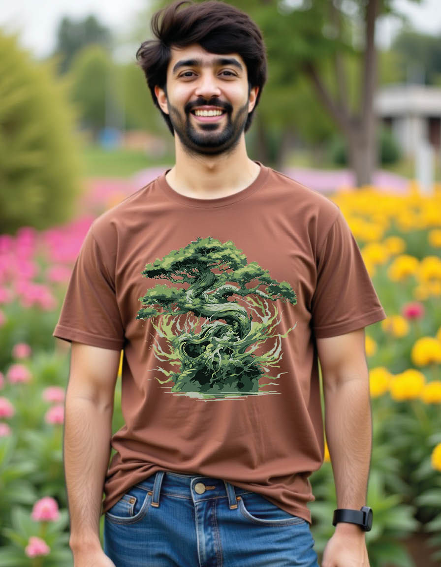 Thumbnail: beautiful bonsai mens printed graphic t shirt