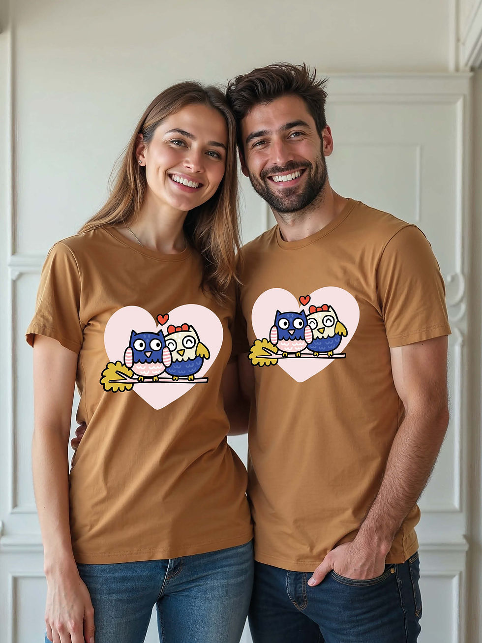 Thumbnail: Cute Animal Couple Matching Tee Lovers Edition – Best Price