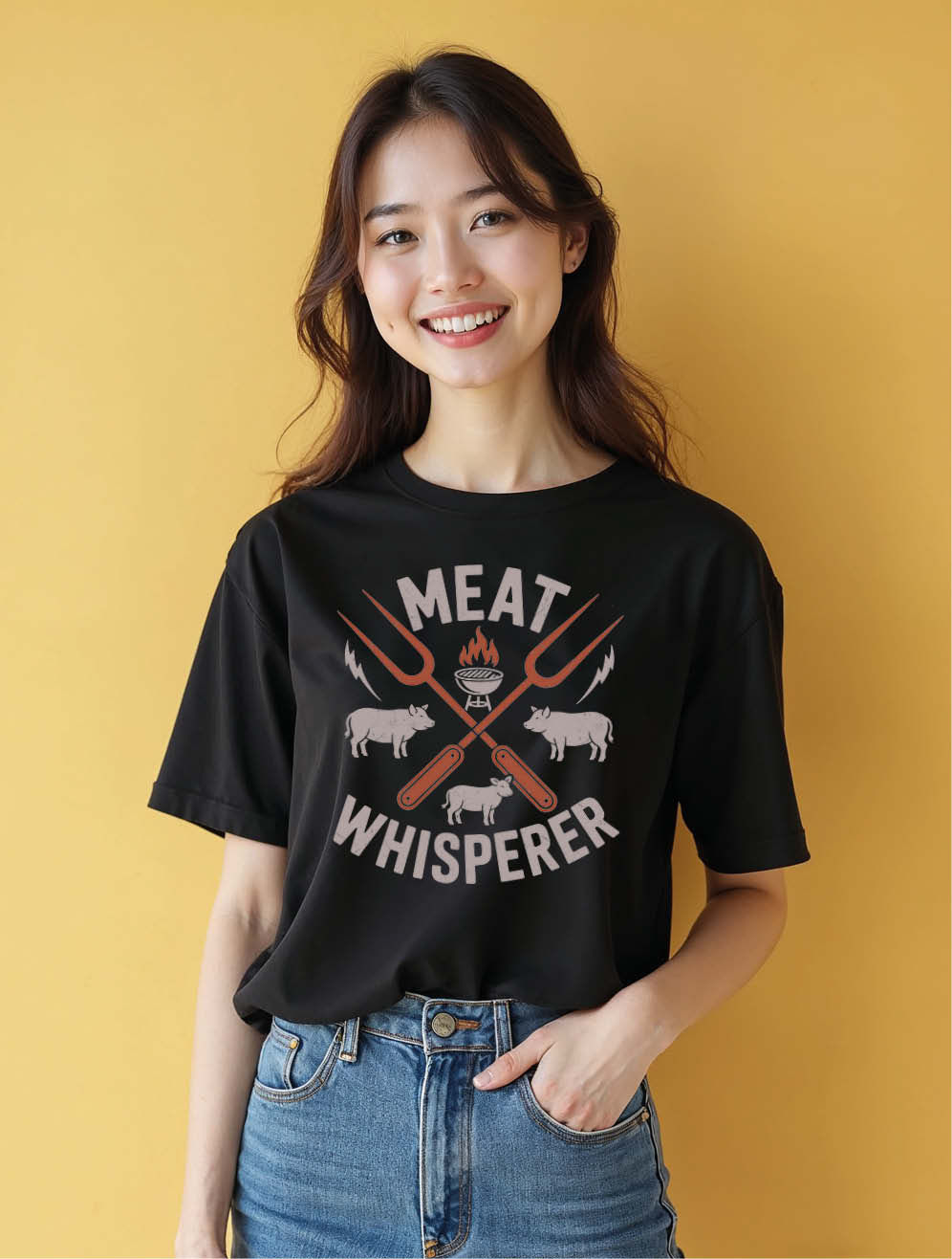 Meat whisperer Chic Women’s Streetwear T-Shirt – Shop Now