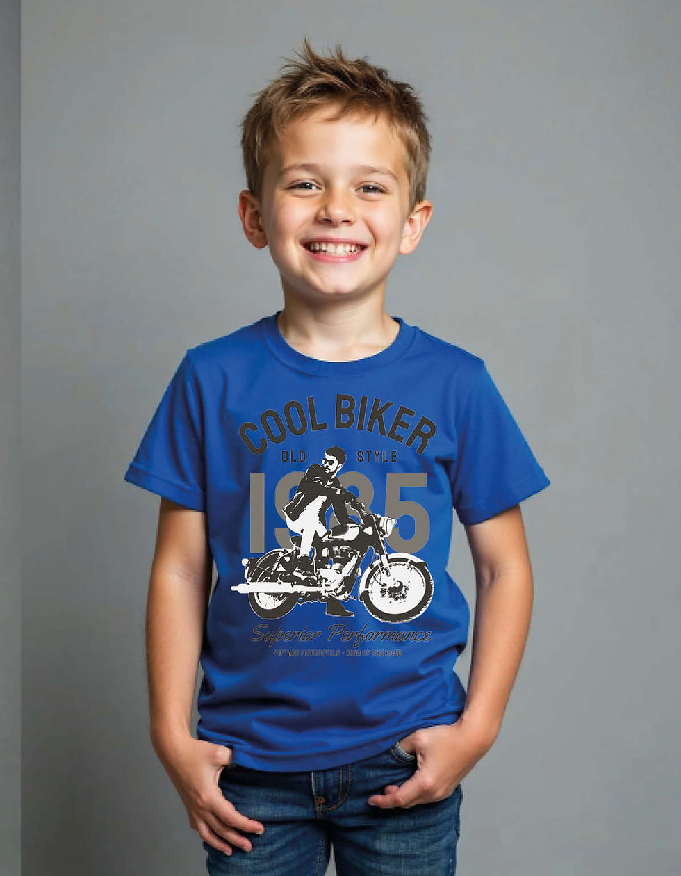 Thumbnail: Cool Bike Printed T-Shirt for All Age