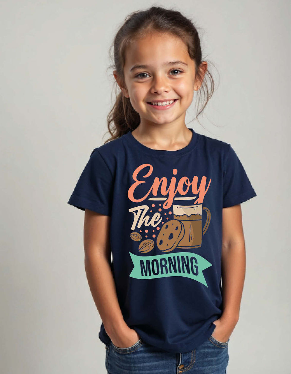 Thumbnail: Enjoy The Morning Unisex Printed T-Shirt for All Age