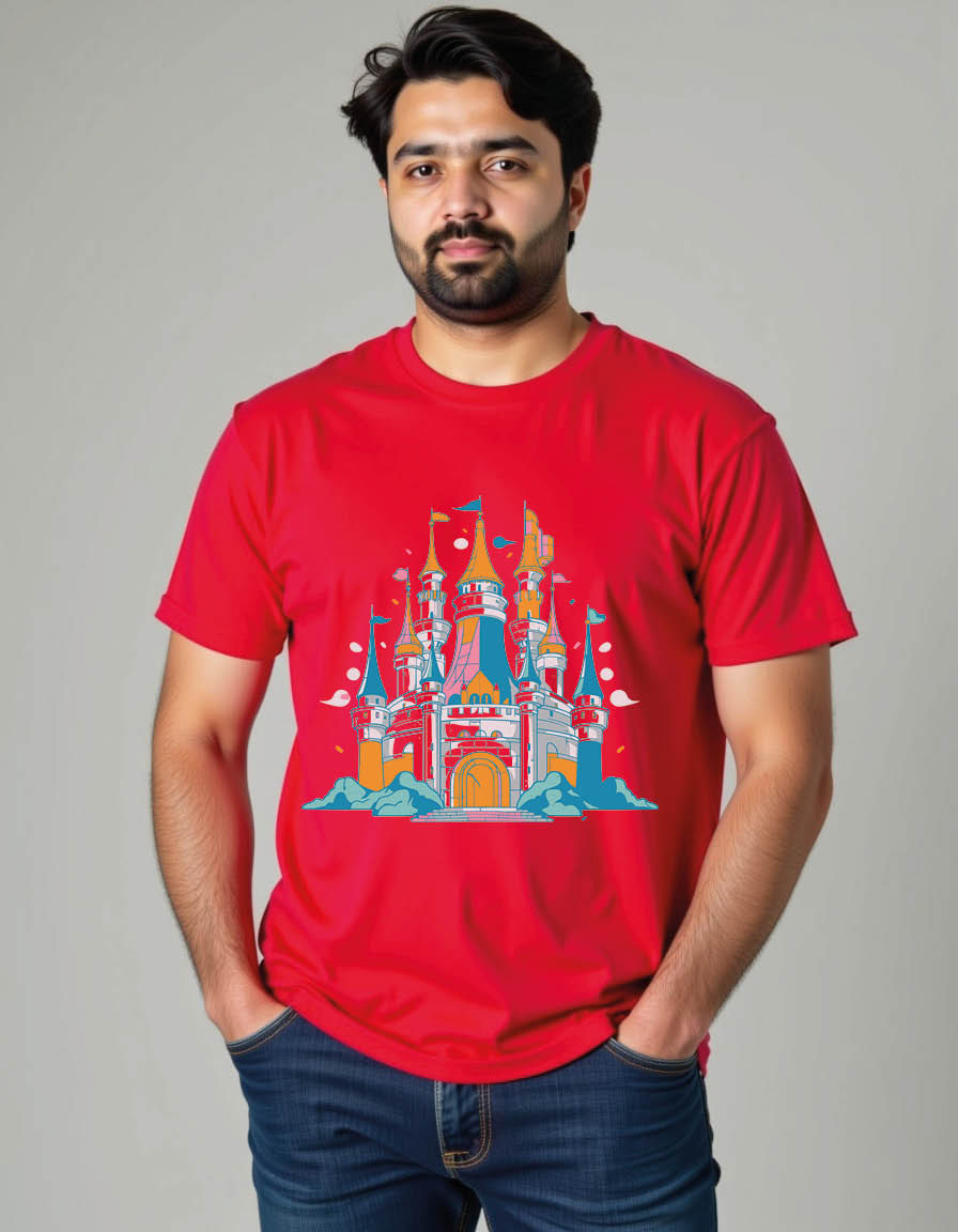 Thumbnail: castle mens printed graphic t shirt