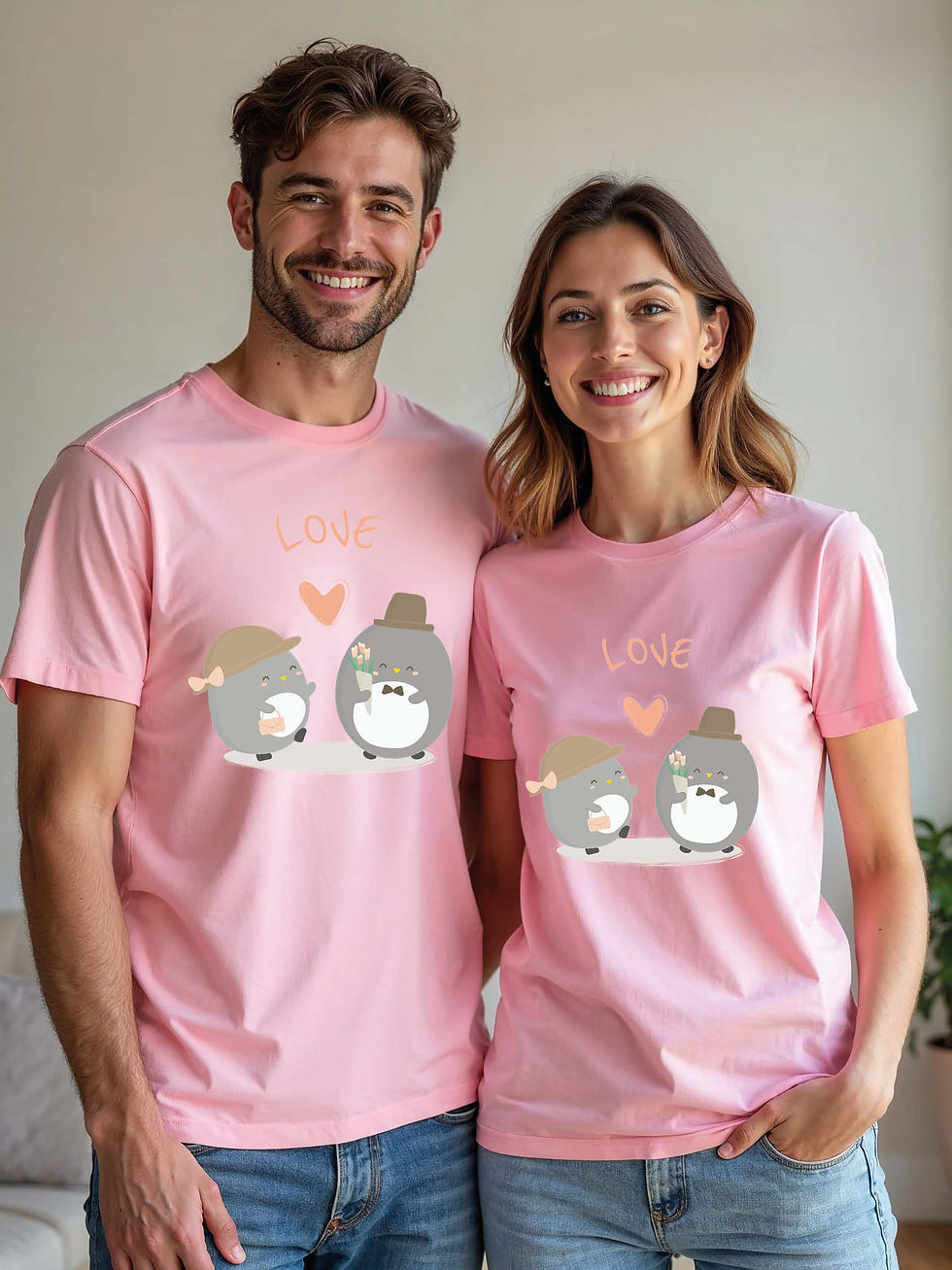 Thumbnail: Stylish Animal Couple T-Shirt Lovers Edition – Discount Offer