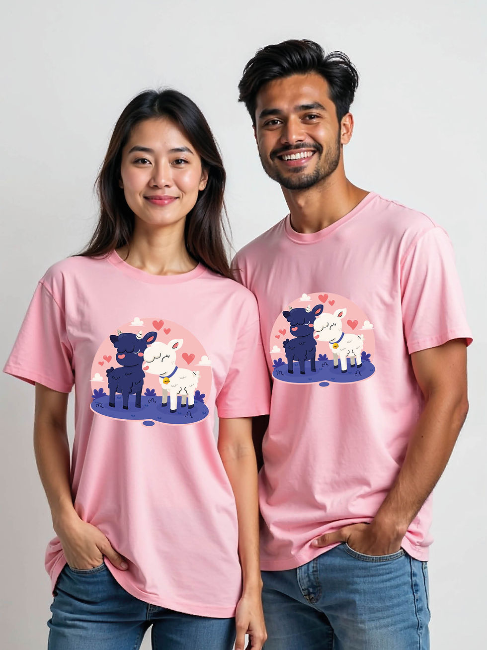 Thumbnail: Couple Goals Cartoon Couple Matching Tee Lovers Edition – Sale