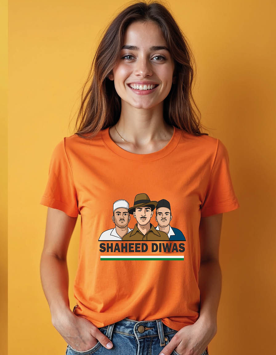 Thumbnail: Shaheed diwas Unisex printed graphic t shirt