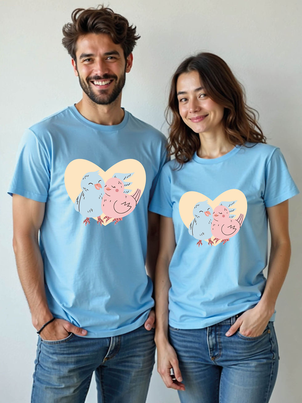 Thumbnail: Romantic Cartoon Couple T-Shirt Lovers Edition – Buy Now