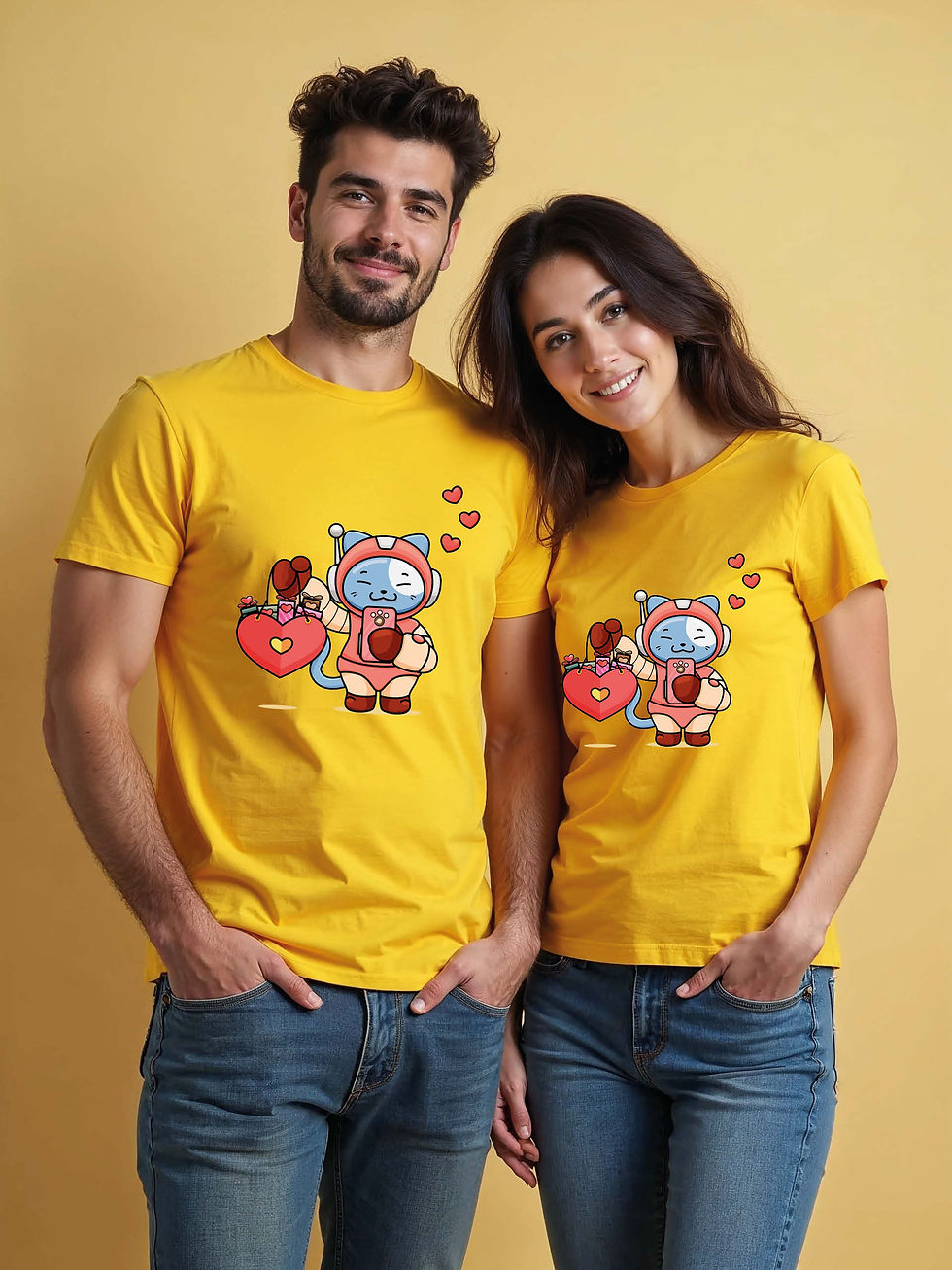Cute Cartoon Couple T-Shirt Lovers Edition – Discount Offer