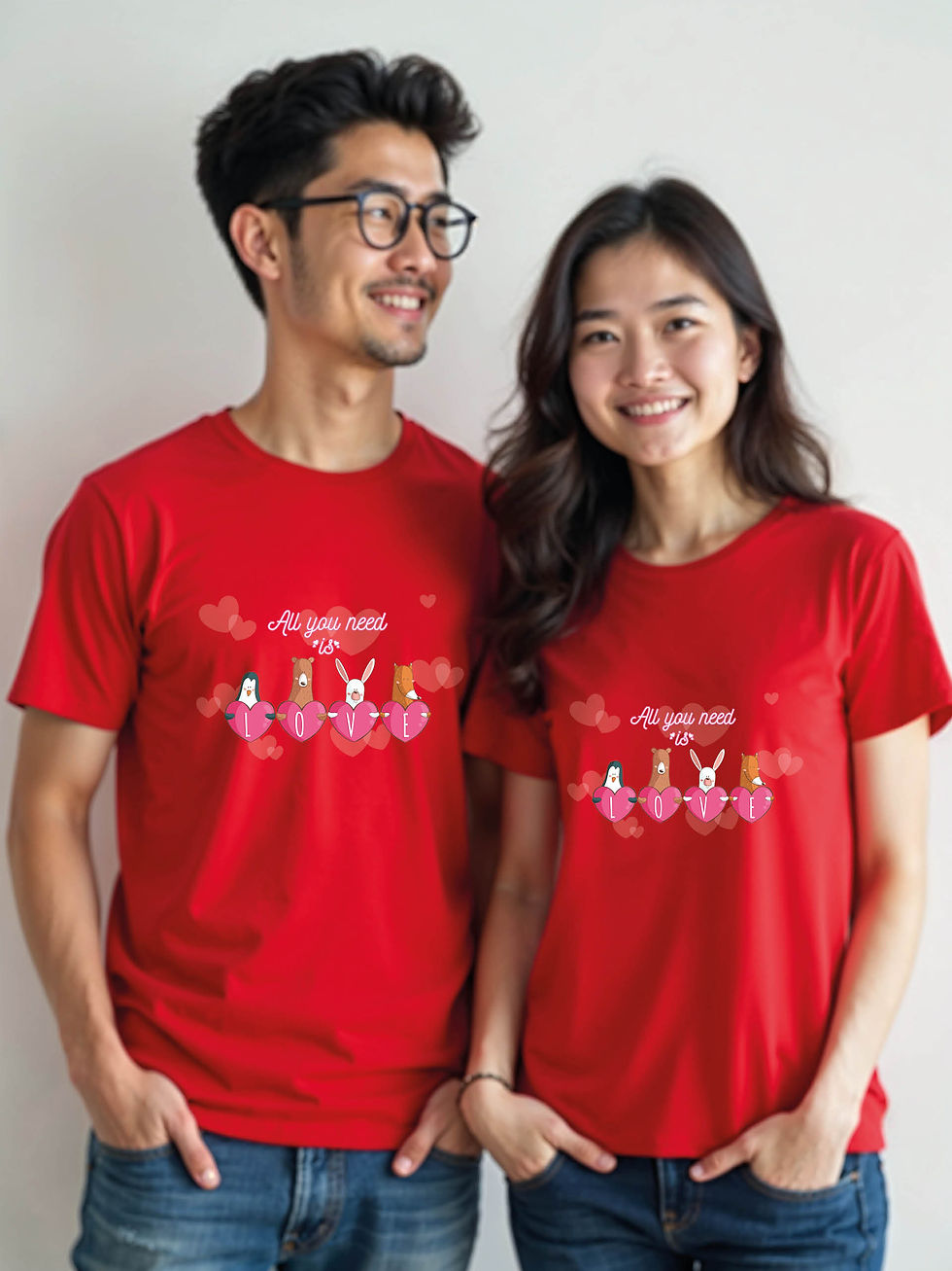 Thumbnail: Anniversary Cartoon Couple T-Shirt Lovers Edition – Low Price Offer