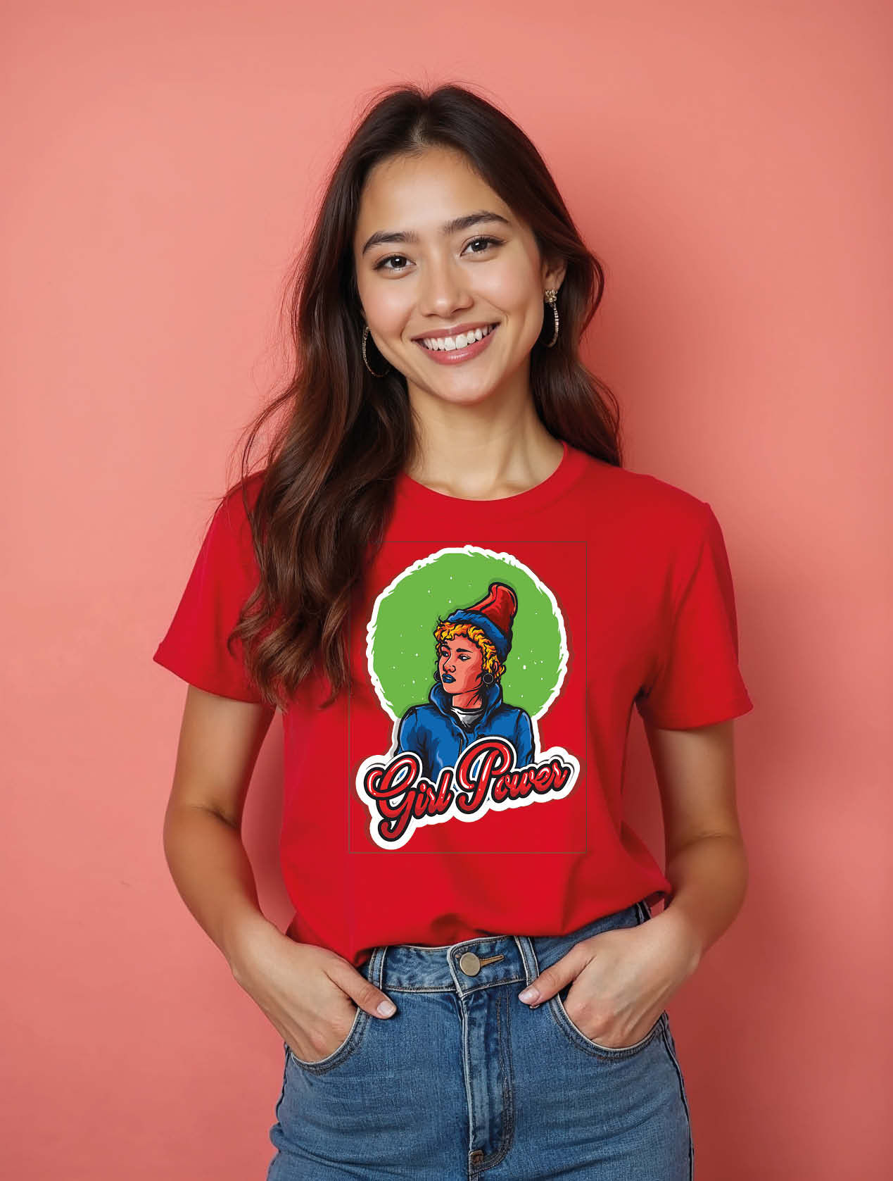 girl power Stylish Women’s Printed Graphic T-Shirt – Fast Delivery